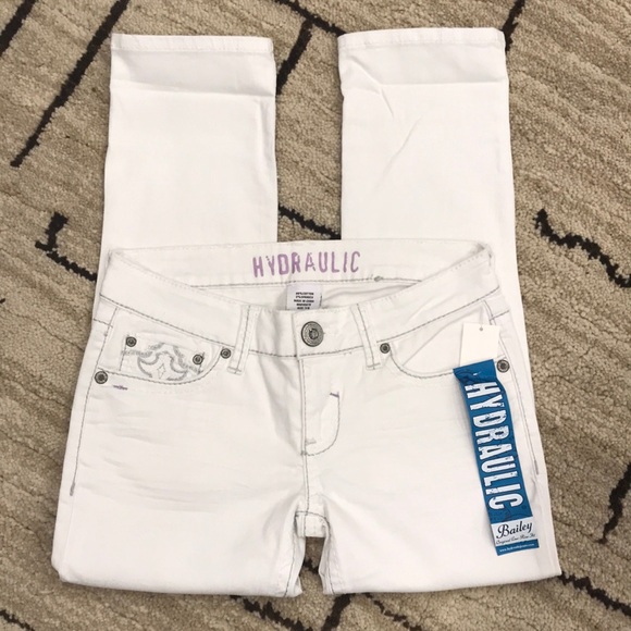 Hydraulic Denim - Hydraulic Bailey Low Rise White Cropped Jeans